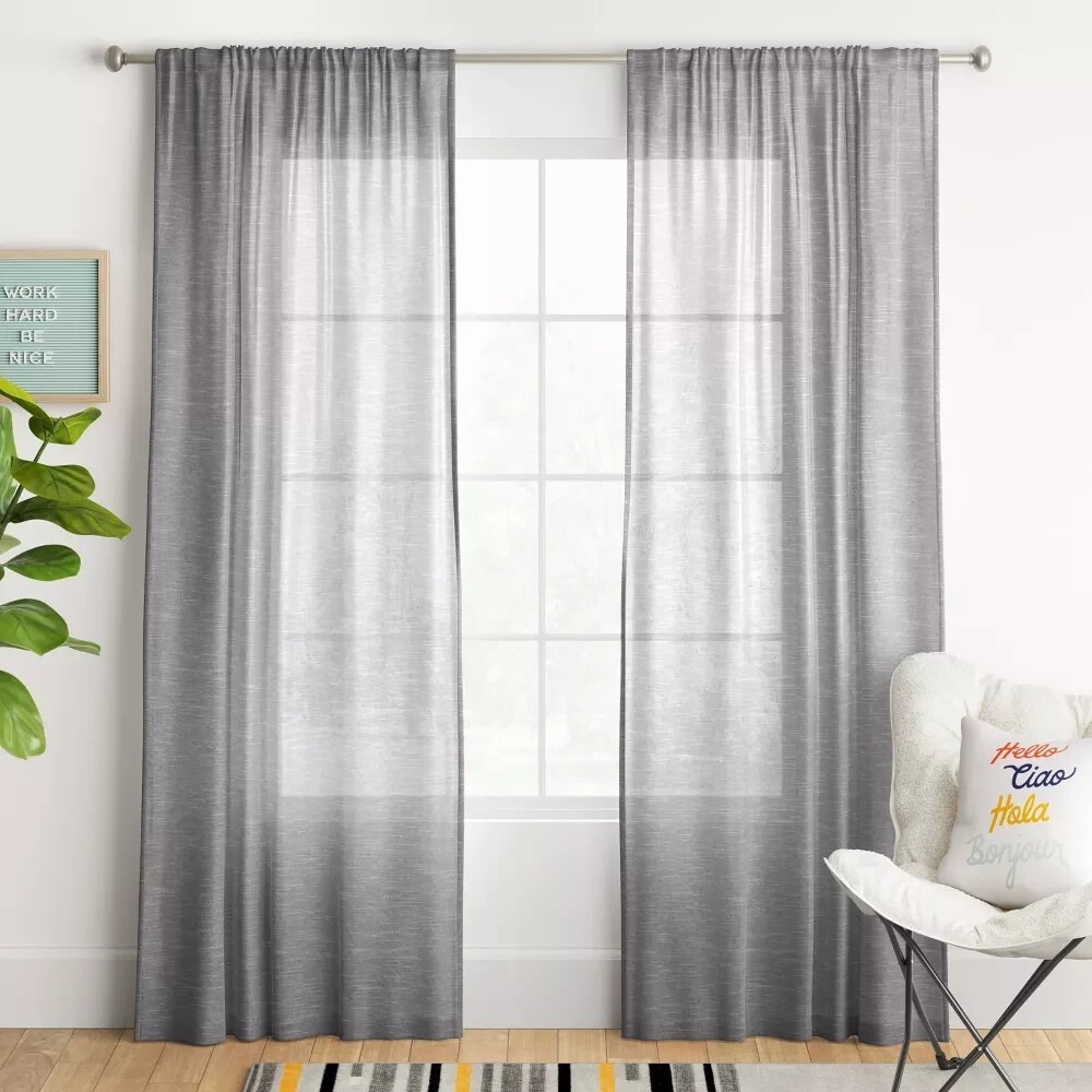 ⚡️1 pc Light Filtering Window Curtain Panels - Room Essentials - Sz 42"W x 84" L
